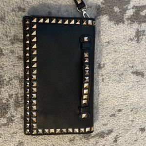 Brand inspired rockstar stud grommet clutch